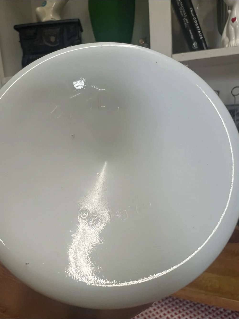 Vintage milk glass vase FTD 1975 white decor grandma core